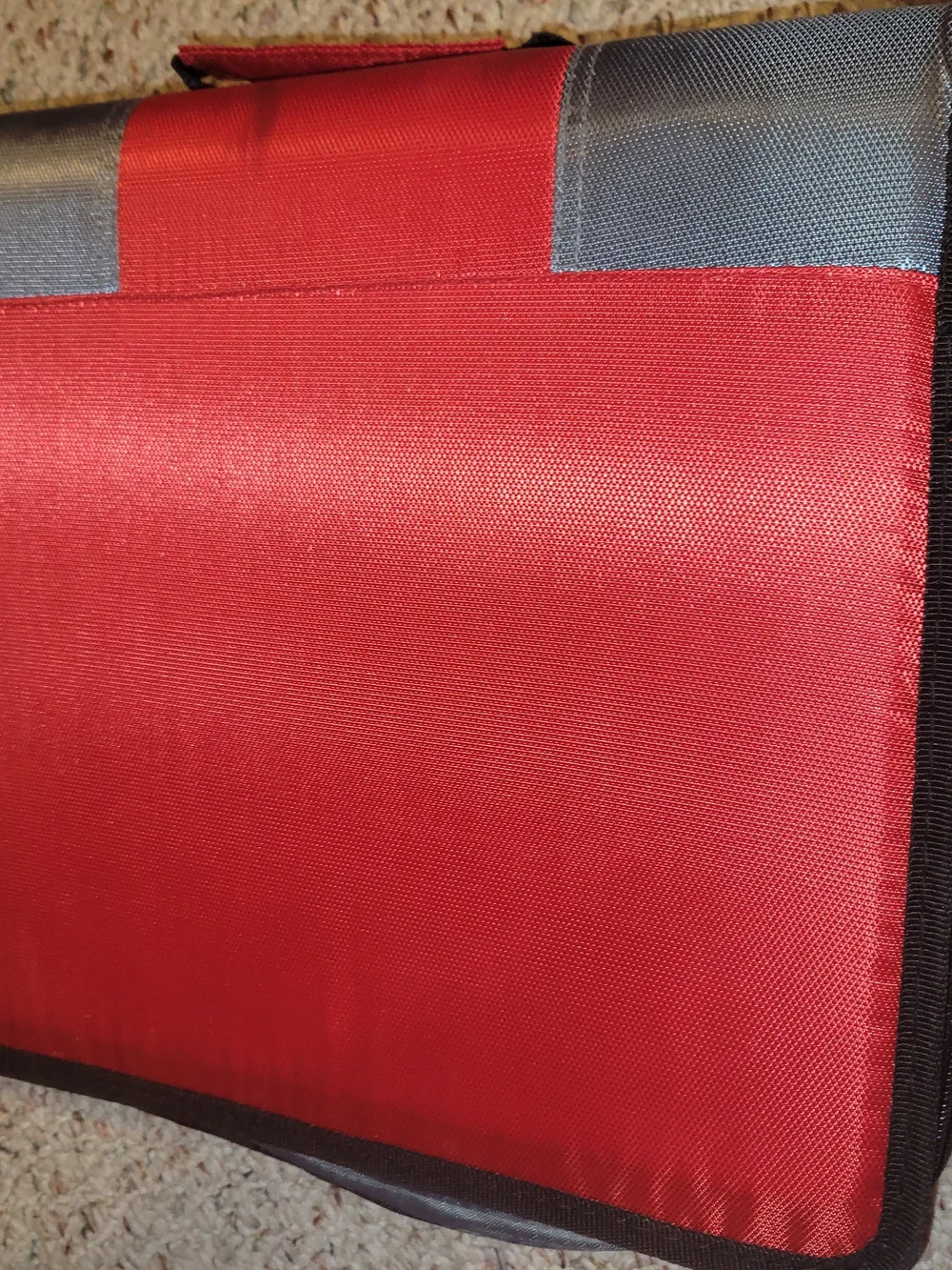 Tech Accessories Organizer Case - Red and Gray